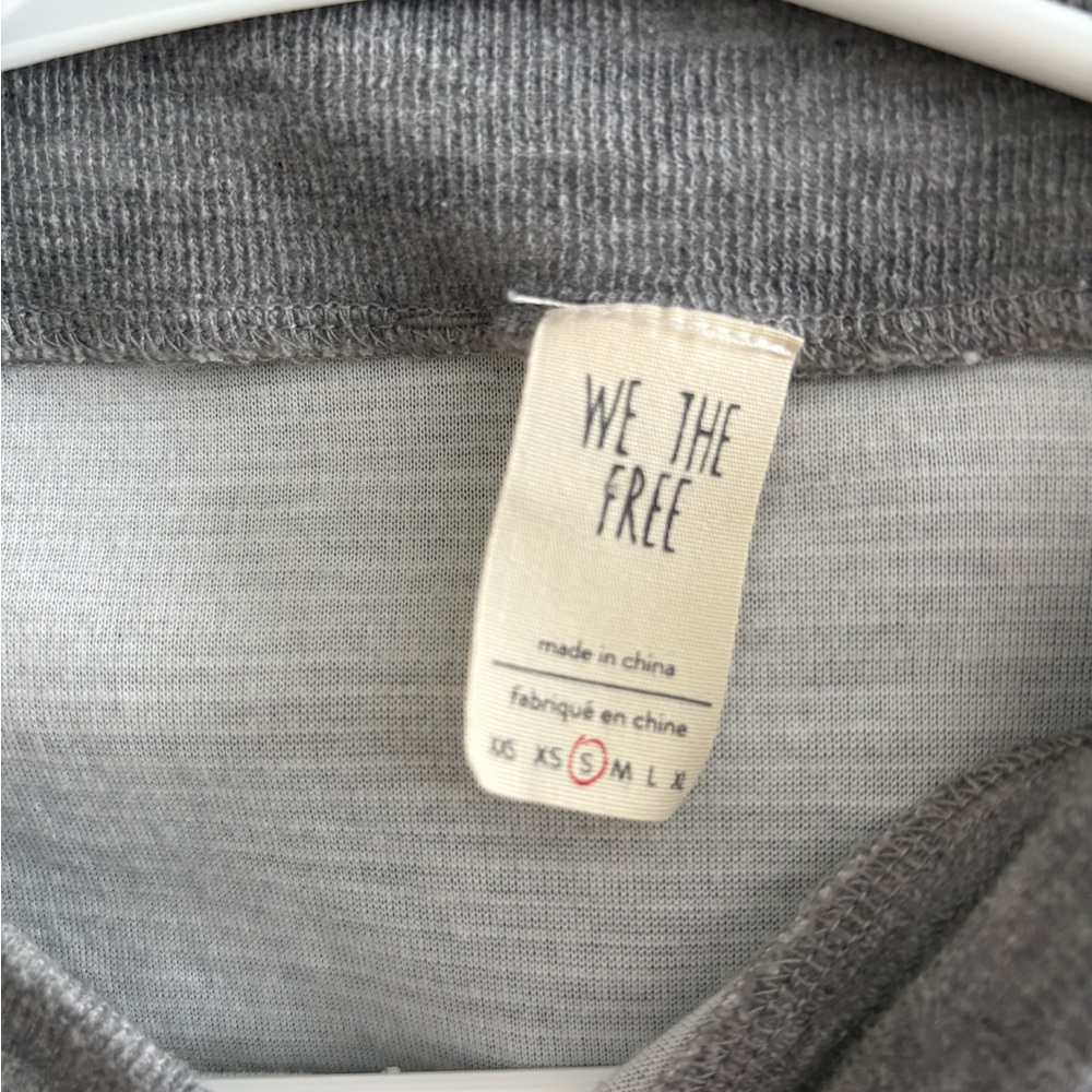 We The Free Grey Nikala Boat Neck Zipper Dolman Sweater Size Small - Picture 5 of 9